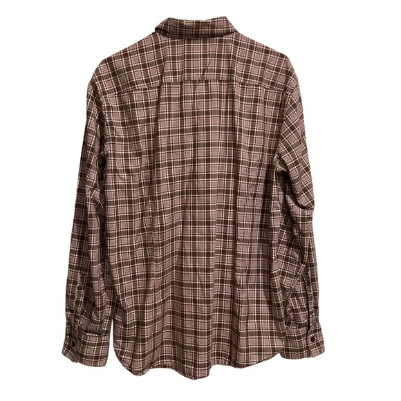 Hugo Boss Men’s Slim Fit Plaid Button Up Shirt Brown Long Sleeve - Picture 2 of 11